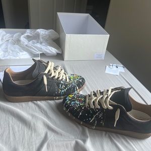MAISON MARGIELA Black & Multicolor Splatter Drop Replica Shoes ‼️
